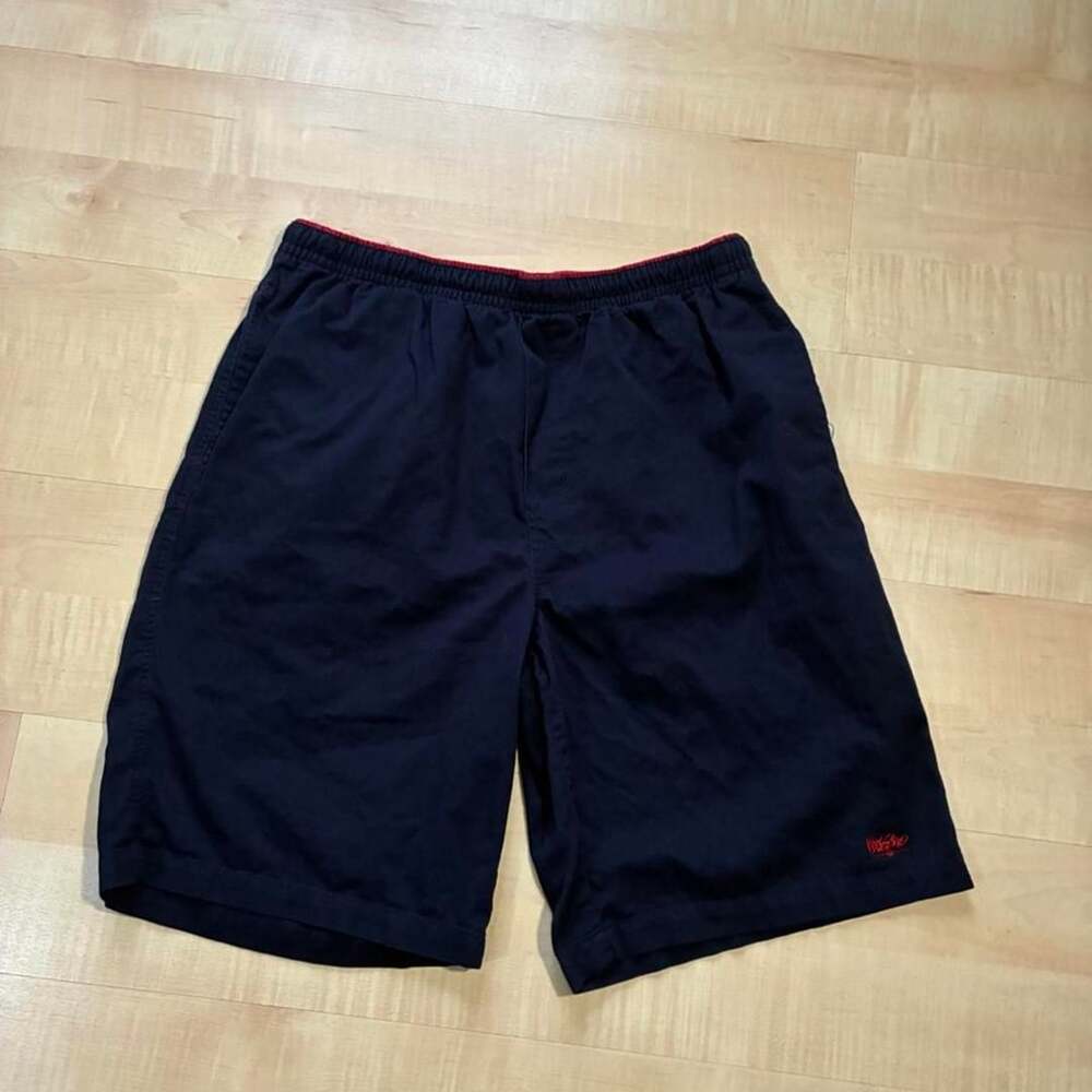 Vintage Mossimo Cotton Beach Shorts Size L Navy Red